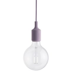 Muuto Suspensions | Suspension E27 Plastique Violet / Silicone - Ampoule Incluse - Muuto