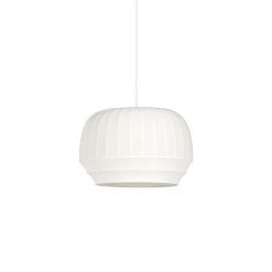 Northern Suspensions | Suspension Tradition Tissu Blanc / Small - O 40 X H 27,5 Cm - Northern