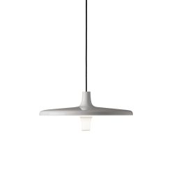 Martinelli Luce Suspensions | Suspension Avro Led Metal Blanc / Prise Integree Sous Diffuseur - Martinelli Luce