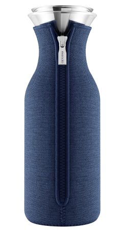 Eva Solo Carafes Et Decanteurs | Carafe Stoppe-Goutte Metal Verre Bleu 1 L / Tissu Technique - Eva Solo