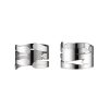 Alessi Accessoires Cuisine | Rond De Serviette Bark Ring Argent Metal / Set De 2 - Acier - Alessi