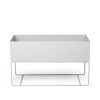 Ferm Living Pots Et Plantes | Jardiniere Sur Pied Plant Box Large Metal / Rangement - L 77 X H 45 Cm X Prof. 34 Cm - Ferm Living