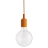 Muuto Suspensions | Suspension E27 Plastique Orange / Silicone - Ampoule Incluse - Muuto