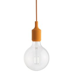 Muuto Suspensions | Suspension E27 Plastique Orange / Silicone - Ampoule Incluse - Muuto