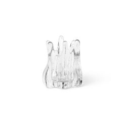 Ferm Living Bougeoirs, Photophores | Photophore Holo Verre Transparent / O 10 X H 12 Cm - Souffle Bouche - Ferm Living