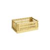 Hay Paniers Et Petits Rangements | Panier Colour Crate Plastique Jaune Small / 17 X 26,5 Cm - Recycle - Hay