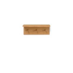 Ferm Living Portemanteaux Et Pateres | Portemanteau Mural Place Small Bois Naturel / Etagere - L 105 Cm - Ferm Living