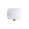 DCW Éditions Luminaires De Salle De Bains | Applique Light Me Tender Horizontal Led Verre Blanc Or - Dcw Editions