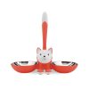 Alessi Chiens, Chats & Cie | Gamelle Tigrito Metal Plastique Orange / Pour Chat - Alessi