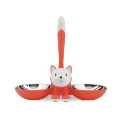 Alessi Chiens, Chats & Cie | Gamelle Tigrito Metal Plastique Orange / Pour Chat - Alessi