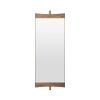 Gubi Miroirs | Miroir Mural Vanity 1 Bois Naturel / L 28 X H 73,8 Cm - Pivotant - Gubi