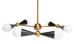 Jonathan Adler Suspensions | Suspension Caracas Metal Or / 6 Sources Lumineuses - Jonathan Adler