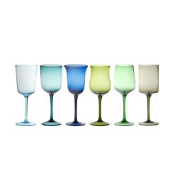 Bitossi Home Verres | Verre A Vin Calici Verre Multicolore / Set De 6 - Bitossi Home