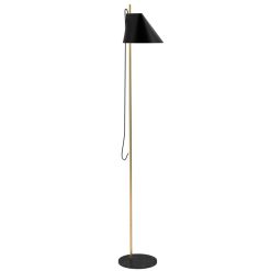 Louis Poulsen Lampadaires | Lampadaire Yuh Metal Pierre Noir Led / Base Marbre - Orientable - Louis Poulsen