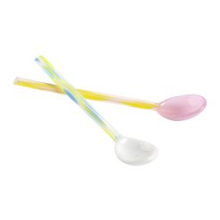 Hay Couverts | Cuillere Flat Verre Multicolore / Verre - Set De 2 / L 15 Cm - Hay