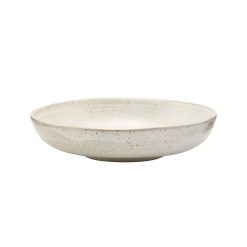 House Doctor Saladiers, Coupes Et Bols | Assiette Creuse Pion Ceramique Blanc Gris / O 19 Cm - Mouchete - House Doctor