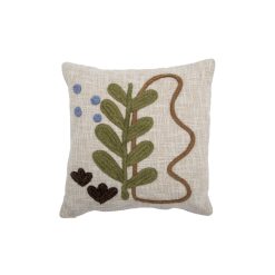 Bloomingville Coussins | Coussin Batley Tissu Beige / 45 X 45 Cm - Brode - Bloomingville