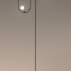 Artemide Led | Lampadaire Yanzi Led Metal Verre Noir / Laiton - Artemide