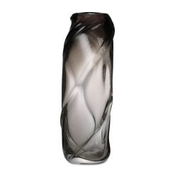 Ferm Living Vases | Vase Water Swirl Verre Gris / H 47 Cm - Souffle Bouche - Ferm Living