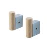 Muuto Portemanteaux Et Pateres | Patere Attach Metal Bois Bleu / Lot De 2 - Muuto